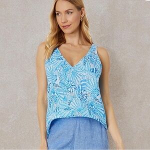 LIKE NEW Lilly Pulitzer Florin Amalfi Blue White By the Seashore